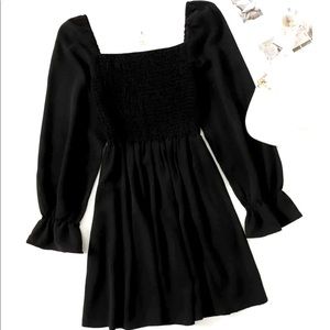 NWT Long sleeve black dress